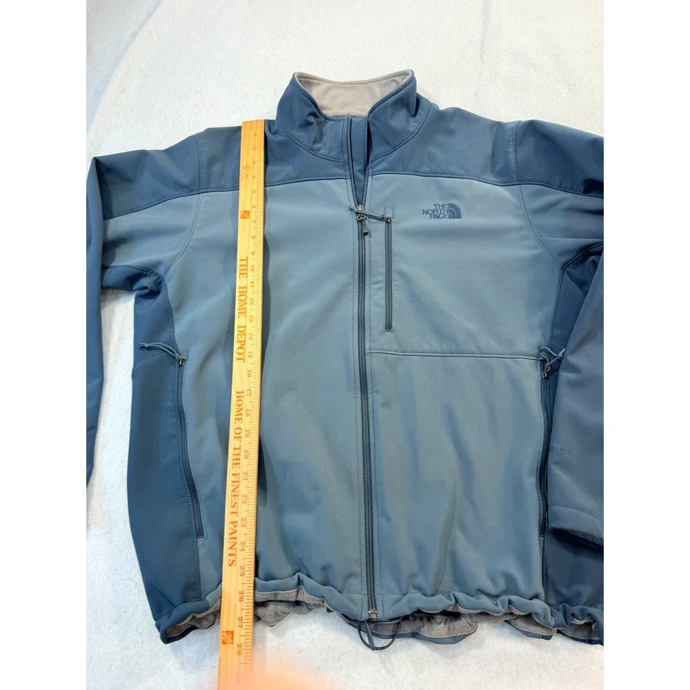 The North Face Apex Bionic Softshell Jacket Mens Blue Full Zip Windproof Coat